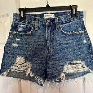 Denim shorts from Abercrombie and Fitch.